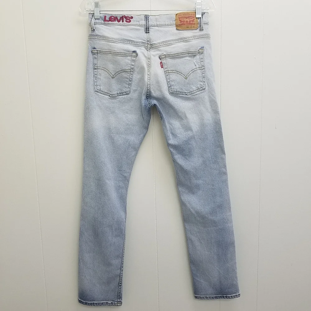 Levi's Big Boys 511 Slim Destruction Patched Jeans